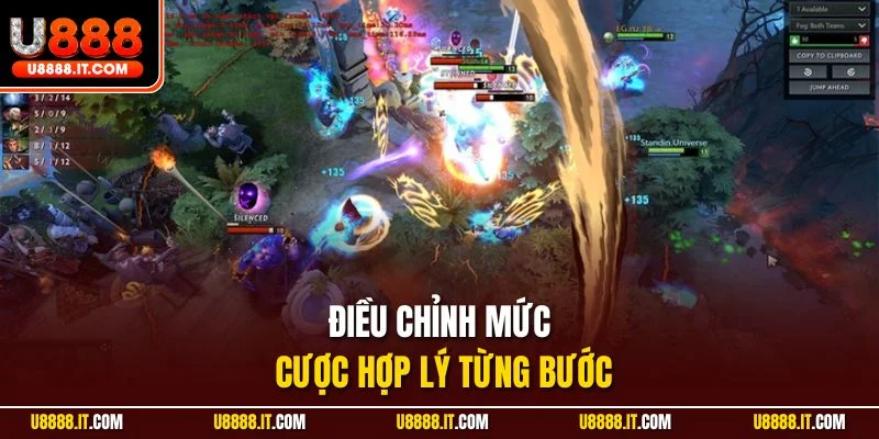 Điều chỉnh mức cược hợp lý từng bước