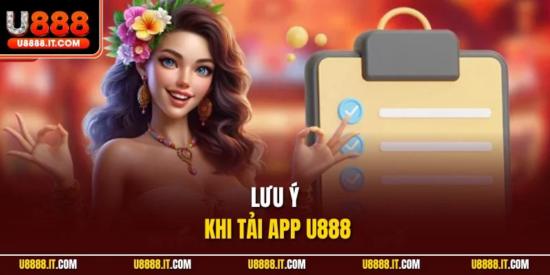 Lưu ý khi tải app U888